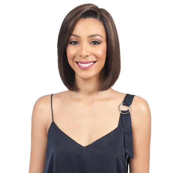 Bobbi Boss 100% Human Hair Lace Wigs Bobbi Boss 100% Human Hair Sleek Bob Lace Front Wig - MHLF405 HH FLORA