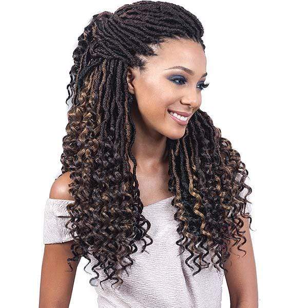 Bobbi Boss African Roots Collection Crochet Braid - NU LOCS CURLY TIPS 20" - EgoWigs.com