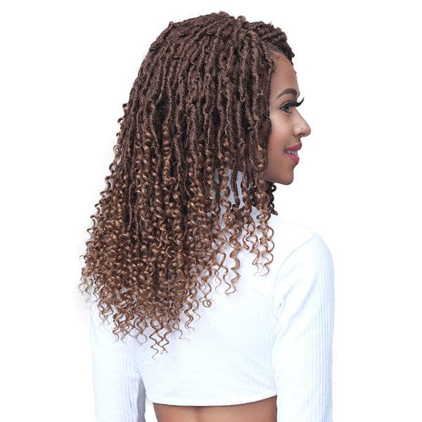 Bobbi Boss Synthetic Hair Lace Front Wig - MLF617 MICRO LOCS CURLY TIPS 22 - EgoWigs.com