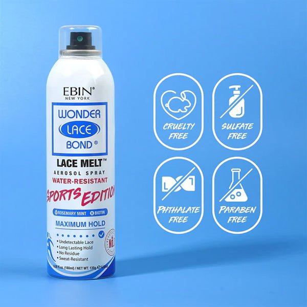 Ebin New York - Wonder Lace Bond Lace Melt Aerosol Spray - SPORTS EDITION - (C) - SoGoodBB.com