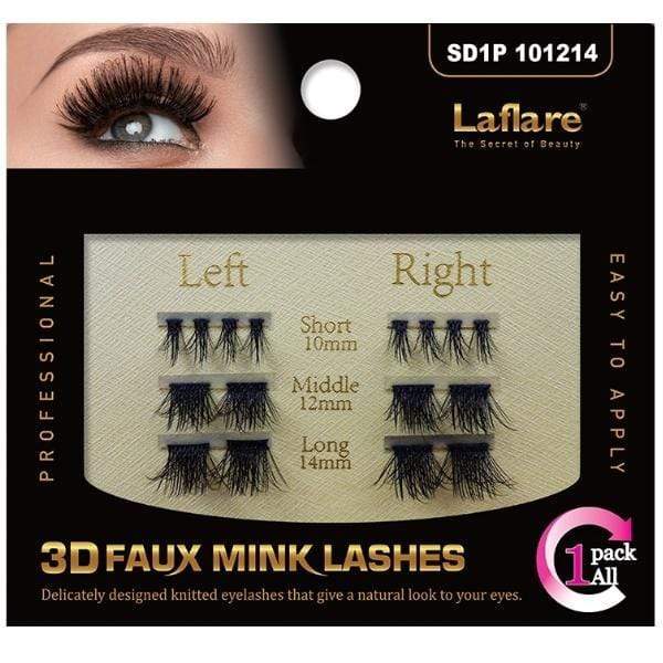 Laflare Eyes Laflare 3D Faux Mink Hair Eyelashes - (C)
