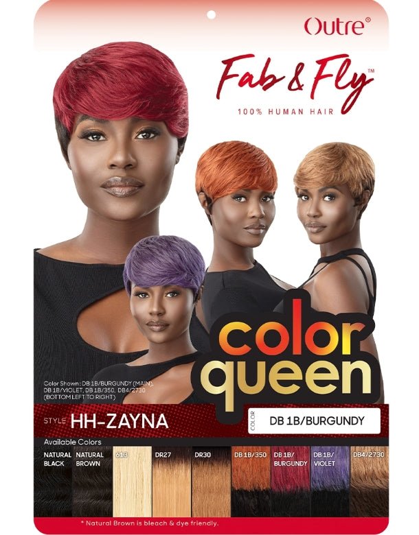 Outre 100% Human Hair Fab & Fly Full Cap Wig Color Queen - ZAYNA - EgoWigs.com