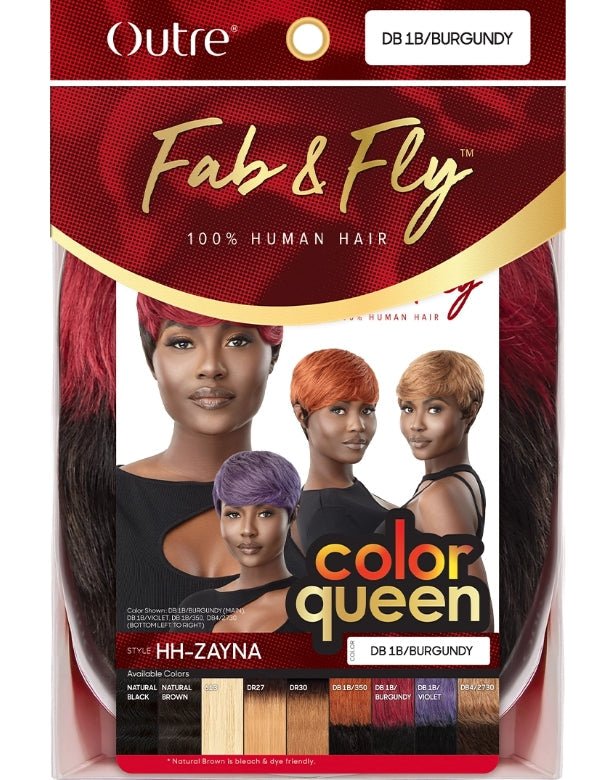 Outre 100% Human Hair Fab & Fly Full Cap Wig Color Queen - ZAYNA - EgoWigs.com
