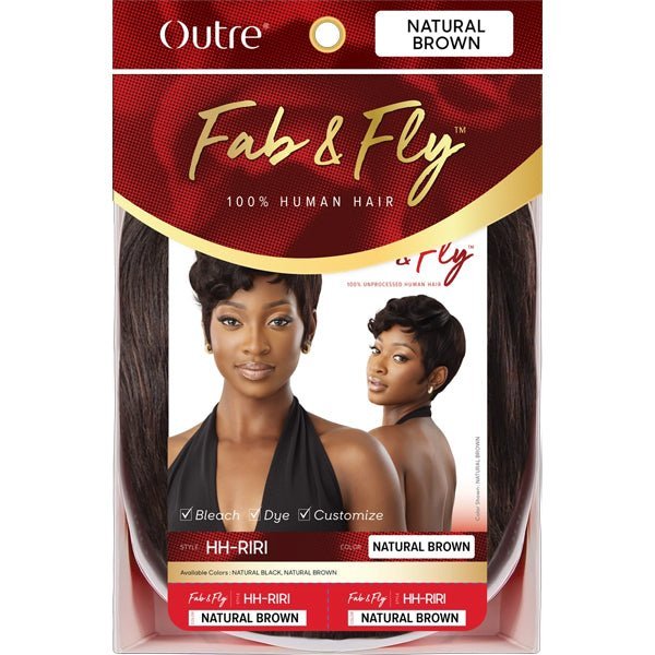 Outre 100% Human Hair Fab & Fly Gray Glamour Full Cap Wig - HH RIRI - EgoWigs.com