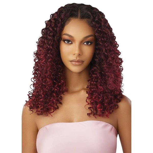 Outre Airtied Human Hair Blend Glueless 13X6 HD Lace Front Wig - HHB DOMINICAN CURLY 22" - EgoWigs.com