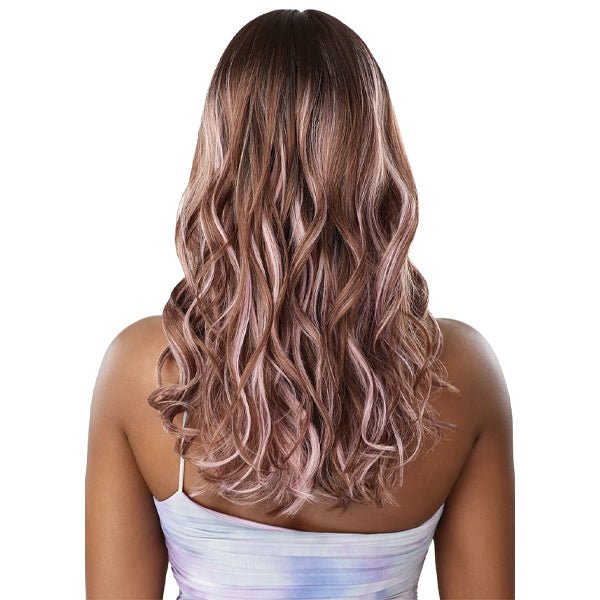 Outre Airtied Human Hair Blend Glueless 13X6 HD Lace Front Wig - HHB NATURAL WAVE 20" - EgoWigs.com