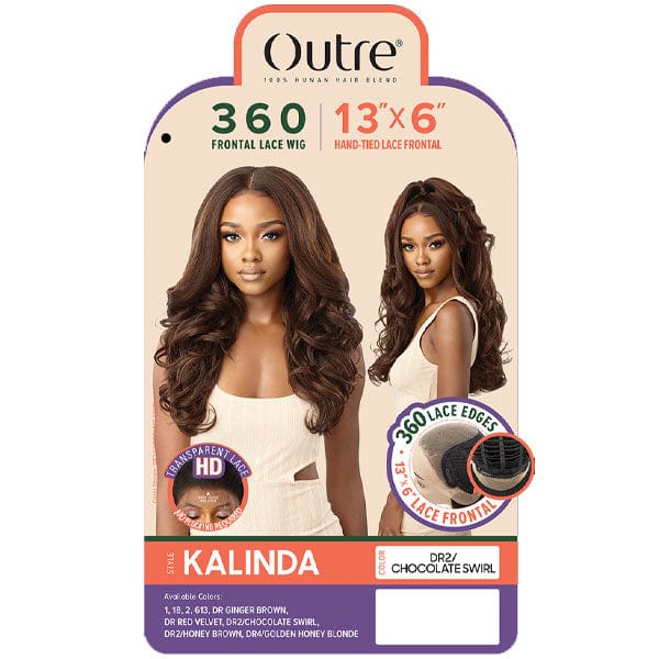 Outre Human Hair Blend 360 Lace Front Wig - KALINDA - EgoWigs.com