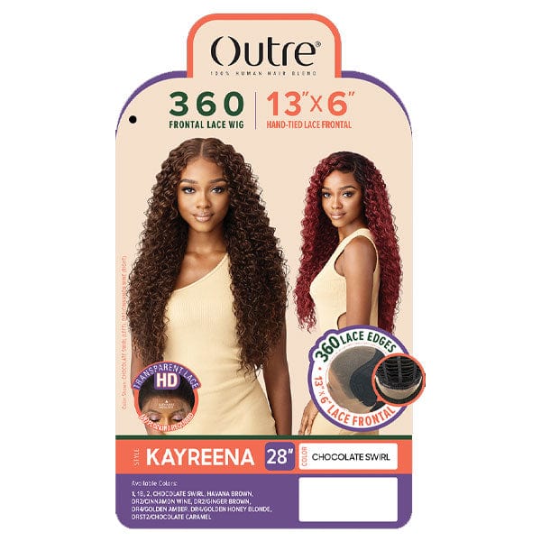 Outre Human Hair Blend 360 Lace Front Wig - KAYREENA - EgoWigs.com