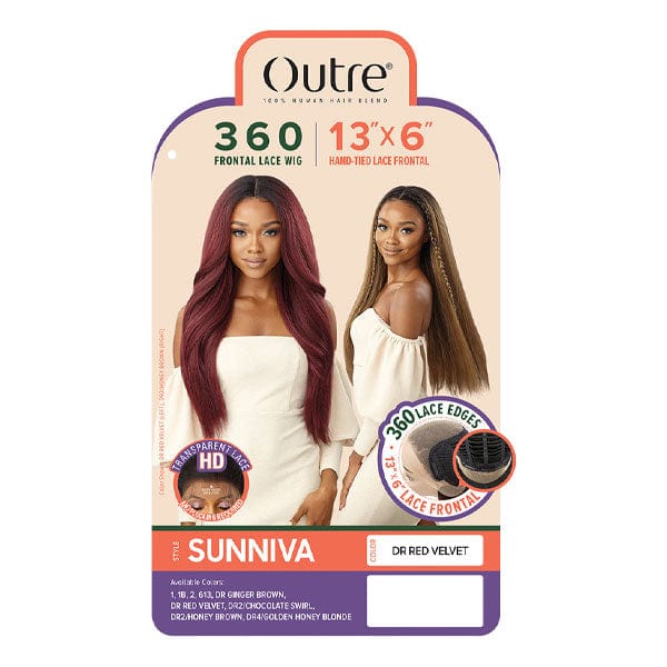 Outre Human Hair Blend 360 Lace Front Wig - SUNNIVA - EgoWigs.com