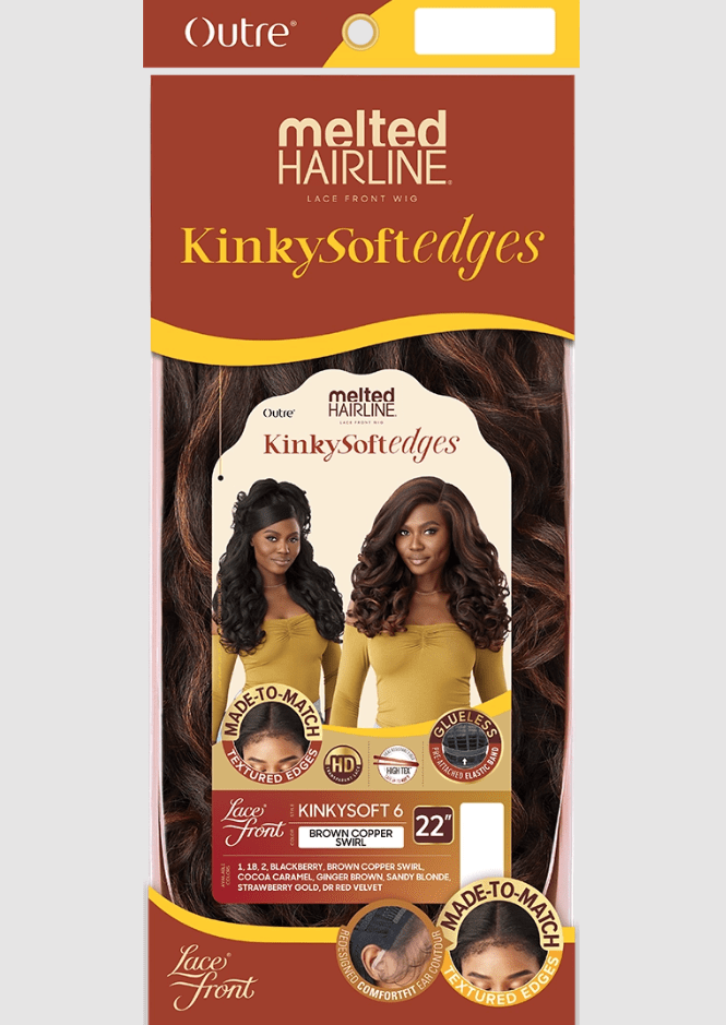 Outre Melted Hairline Kinkysoft Edges Synthetic HD Lace Frontal Wig - KINKYSOFT 6 - EgoWigs.com