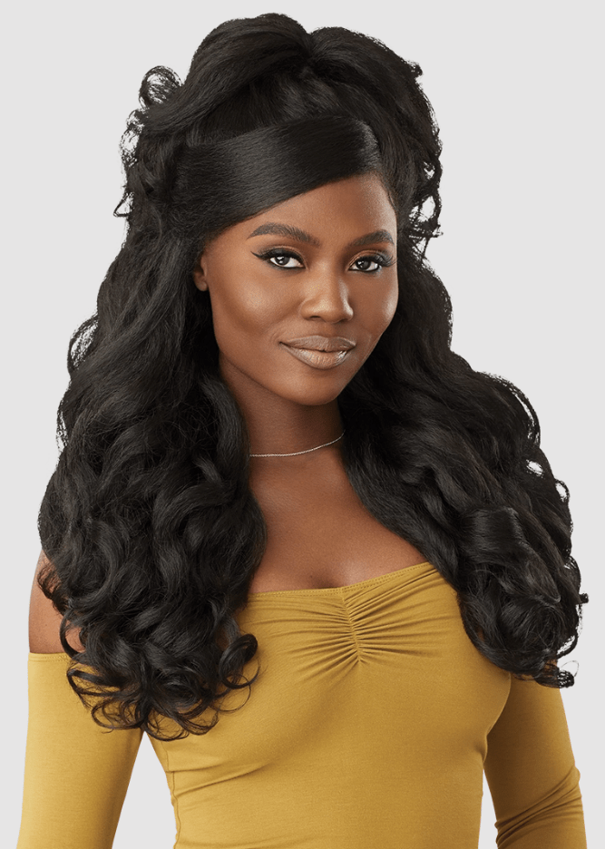 Outre Melted Hairline Kinkysoft Edges Synthetic HD Lace Frontal Wig - KINKYSOFT 6 - EgoWigs.com