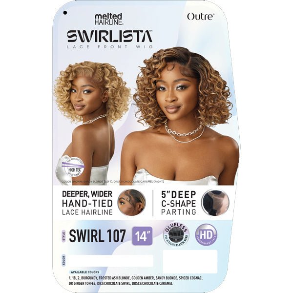 Outre Melted Hairline Synthetic Swirlista HD Lace Front Wig - SWIRL 107 - EgoWigs.com