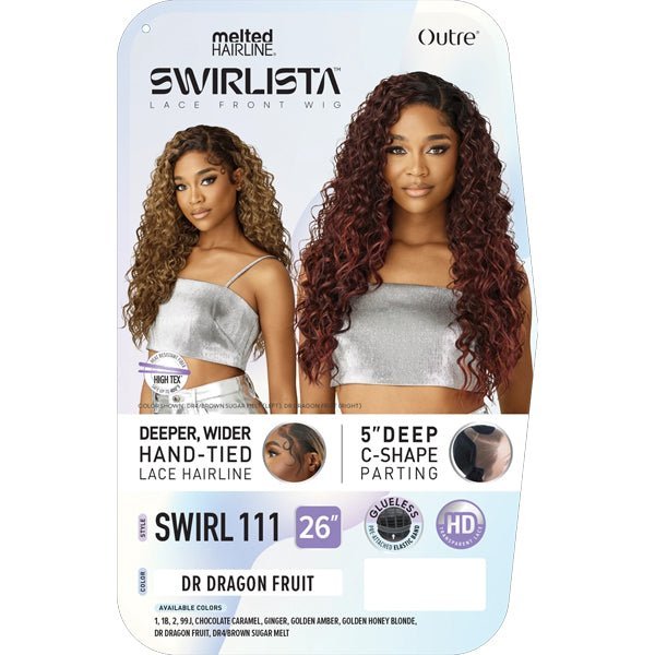 Outre Melted Hairline Synthetic Swirlista HD Lace Front Wig - SWIRL 111 - EgoWigs.com