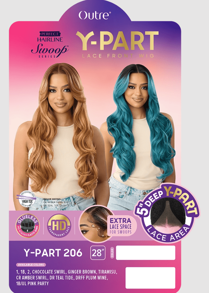 Outre Perfect Hairline Swoop Series Synthetic Lace Part Wig - Y - PART 206 - EgoWigs.com