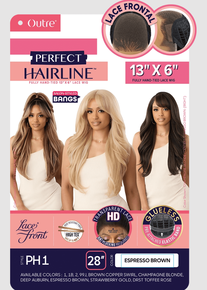 Outre Perfect Hairline Synthetic 13x6 Lace Front Wig - PH 1 - EgoWigs.com