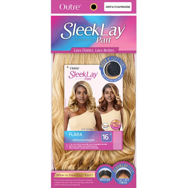 Outre Synthetic Sleeklay Part HD Lace Front Wig - FLARA - Clearance - SoGoodBB.com