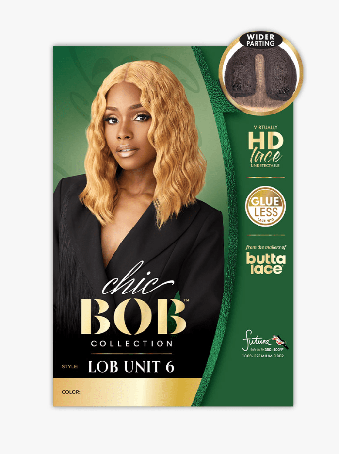 Sensationnel Butta Chic Bob 5" Deep Glueless HD Lace Front Wig - LOB UNIT 6 - EgoWigs.com