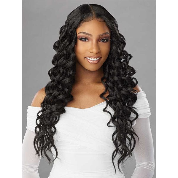 Sensationnel Butta Human Hair Blend Lace Front Wig - DEEP TWIST 26" - SoGoodBB.com