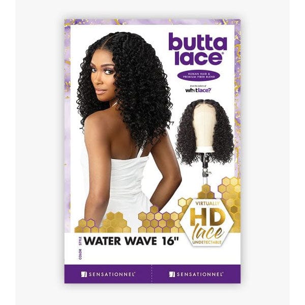 Sensationnel Butta Human Hair Blend Lace Front Wig - WATER WAVE 16" - EgoWigs.com