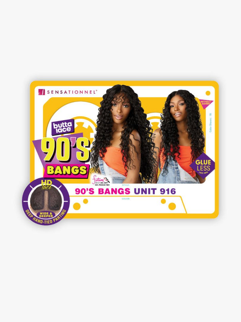 Sensationnel Butta Lace Glueless HD Lace Front Wig - 90's BANGS UNIT 916 - EgoWigs.com