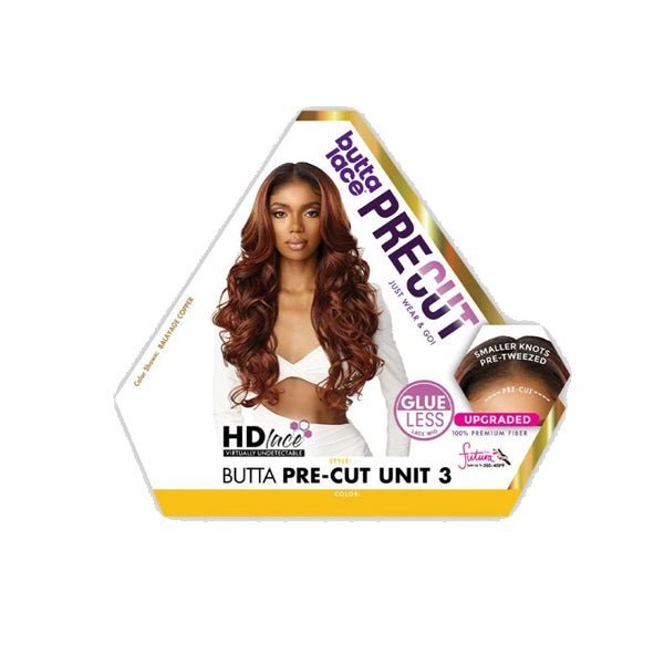 Sensationnel Butta Synthetic Pre Cut Glueless HD Lace Wig - BUTTA PRE CUT UNIT 3 - EgoWigs.com