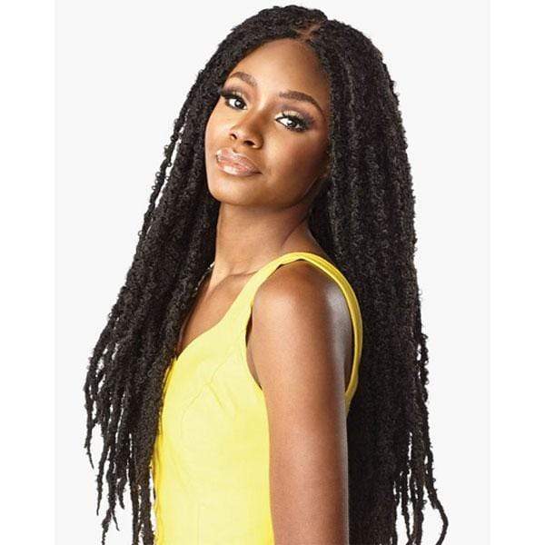 Sensationnel Cloud 9 Synthetic 4x4 Lace Parting Swiss Braid Lace Wig - BUTTERFLY LOCS 30" - EgoWigs.com