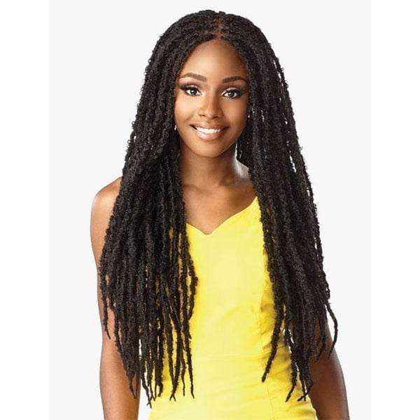 Sensationnel Cloud 9 Synthetic 4x4 Lace Parting Swiss Braid Lace Wig - BUTTERFLY LOCS 30" - EgoWigs.com