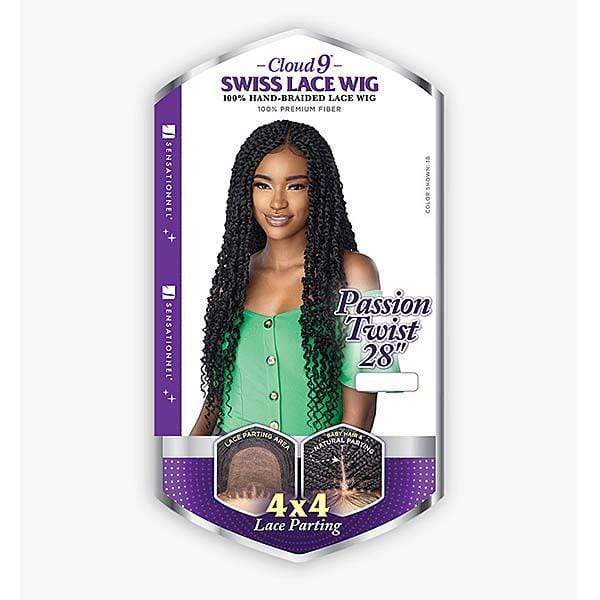 Sensationnel Cloud 9 Synthetic Hair 4x4 Lace Parting Swiss Lace Wig - PASSION TWIST 28 - EgoWigs.com