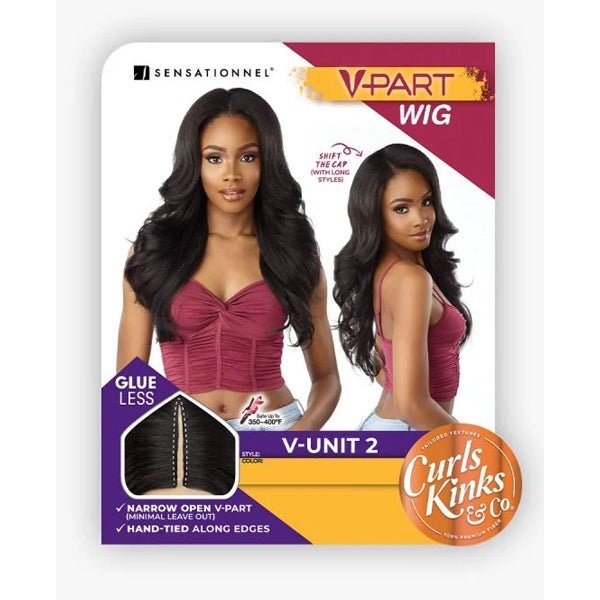 Sensationnel Curls Kinks V - Part Wig HD Lace Part Wig - V - UNIT 2 - EgoWigs.com