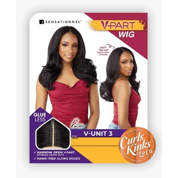 Sensationnel Curls Kinks V - Part Wig HD Lace Part Wig - V - UNIT 3 - EgoWigs.com