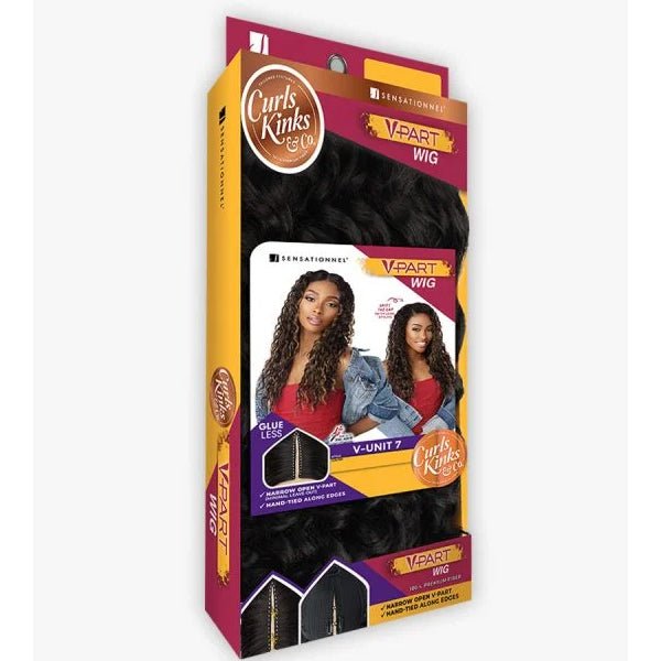 Sensationnel Curls Kinks V - Part Wig HD Lace Part Wig - V - UNIT 7 - SoGoodBB.com