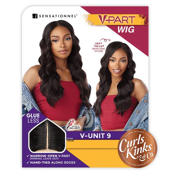 Sensationnel Curls Kinks V - Part Wig HD Lace Part Wig - V - UNIT 9 - EgoWigs.com