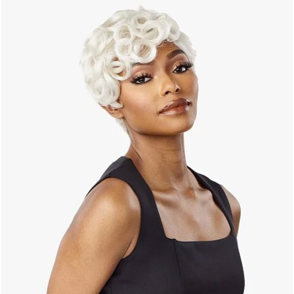 Sensationnel Empire Salt & Pepper 100% Human Hair Celebrity Series Wig - FLORA - SoGoodBB.com