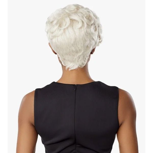 Sensationnel Empire Salt & Pepper 100% Human Hair Celebrity Series Wig - FLORA - SoGoodBB.com