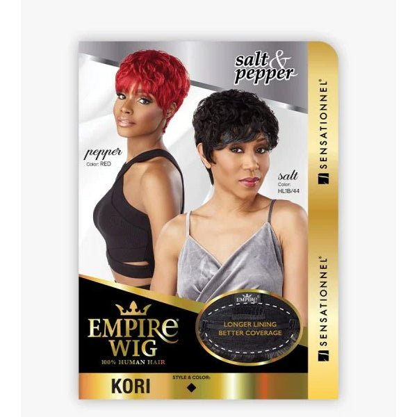 Sensationnel Empire Salt & Pepper 100% Human Hair Celebrity Series Wig - KORI - SoGoodBB.com