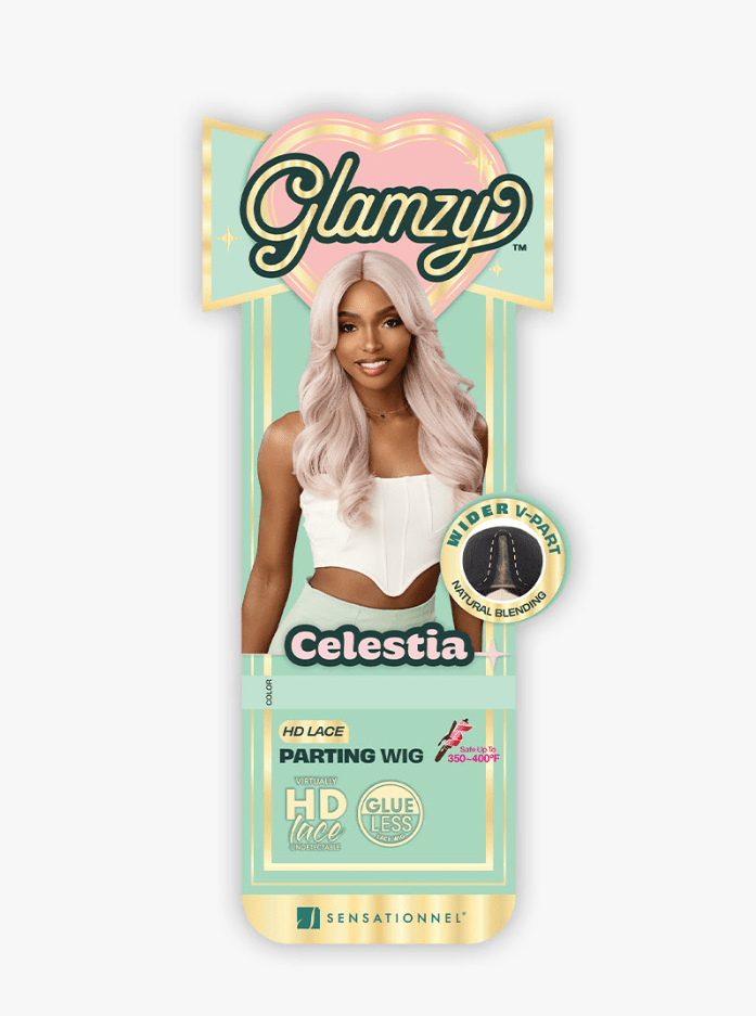 Sensationnel Glamzy Synthetic Hair Glueless HD Lace Parting Wig - CELESTIA - EgoWigs.com