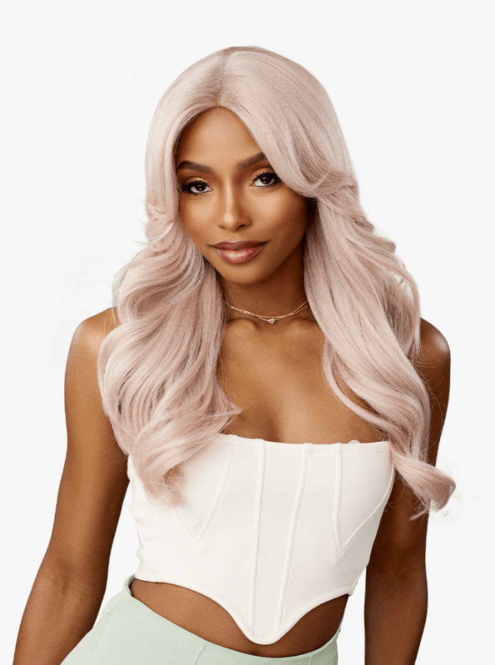 Sensationnel Glamzy Synthetic Hair Glueless HD Lace Parting Wig - CELESTIA - EgoWigs.com