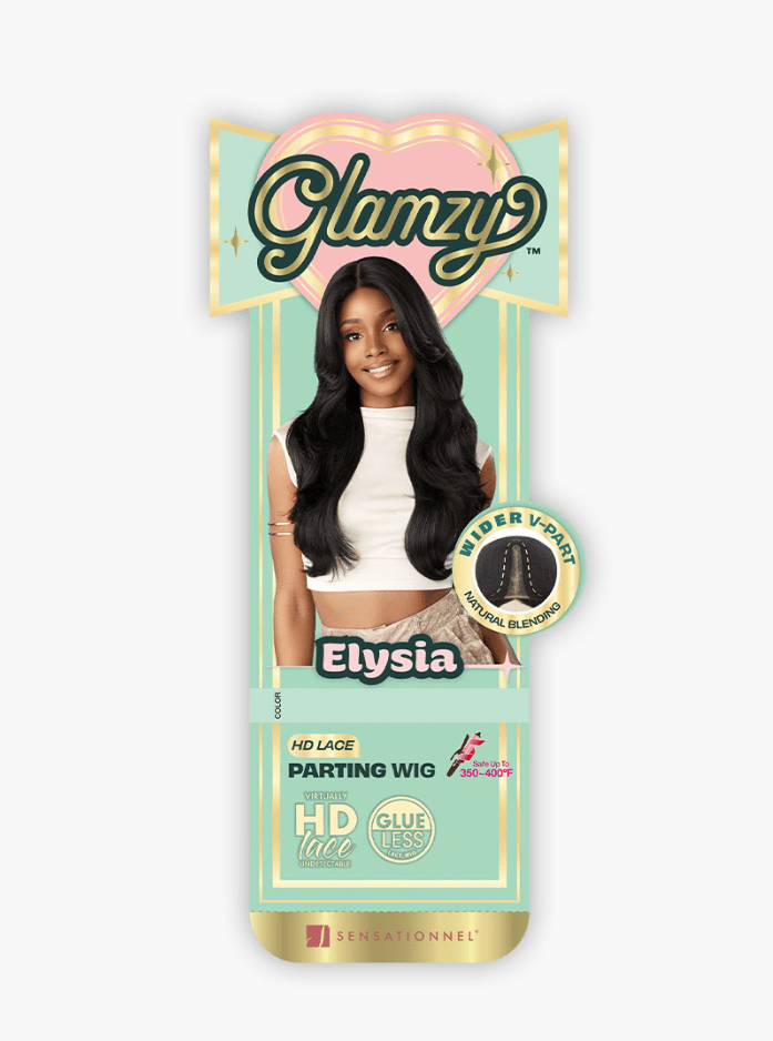Sensationnel Glamzy Synthetic Hair Glueless HD Lace Parting Wig - ELYSIA - EgoWigs.com