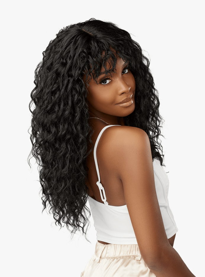 Sensationnel Glamzy Synthetic Hair Glueless HD Lace Parting Wig - Misty - EgoWigs.com