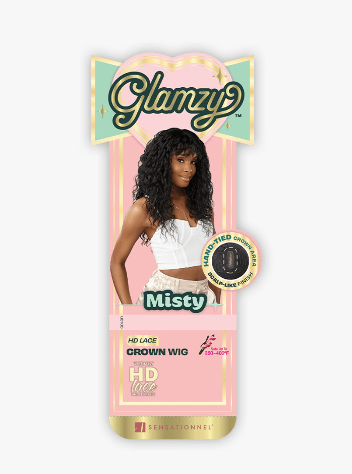 Sensationnel Glamzy Synthetic Hair Glueless HD Lace Parting Wig - Misty - EgoWigs.com