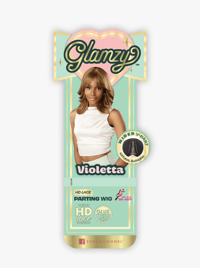 Sensationnel Glamzy Synthetic Hair Glueless HD Lace Parting Wig - VIOLETTA - SoGoodBB.com