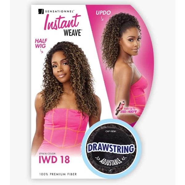 Sensationnel Half Wigs Sensationnel Synthetic Half Wig Instant Weave Drawstring Cap - IWD 18