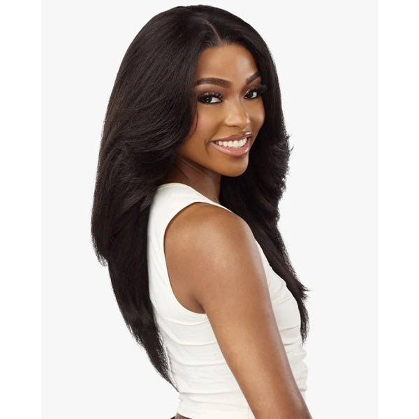 Sensationnel Kinky Edges Kinks & Co 13x6 HD Lace Front Wig - 13x6 KINKY LAYERED BLOW OUT 22 - EgoWigs.com