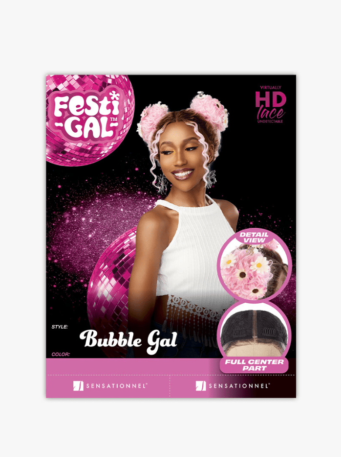 Sensationnel Shear Muse Festi - Gal Glueless Y - Part HD Lace Front Wig - Bubble Gal - EgoWigs.com