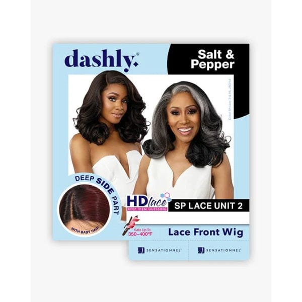 Sensationnel Synthetic Hair Dashly Salt & Pepper Lace Wig - SP LACE UNIT 2 - SoGoodBB.com