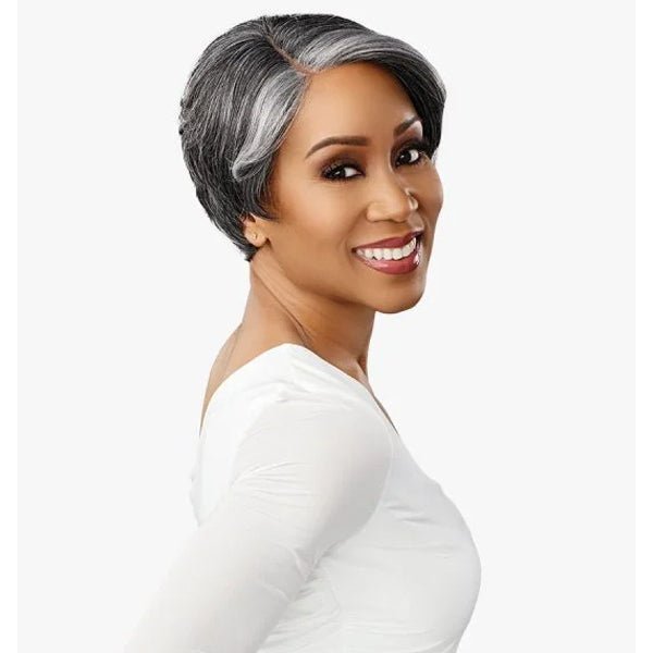 Sensationnel Synthetic Hair Dashly Salt & Pepper Lace Wig - SP LACE UNIT 7 - EgoWigs.com