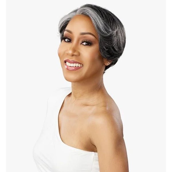 Sensationnel Synthetic Hair Dashly Salt & Pepper Lace Wig - SP LACE UNIT 7 - EgoWigs.com
