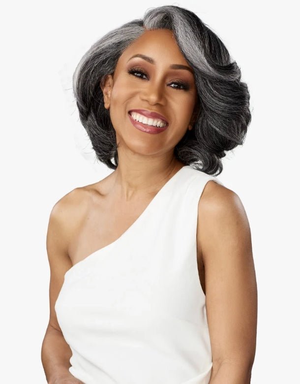 Sensationnel Synthetic Hair Dashly Salt & Pepper Lace Wig - SP LACE UNIT9 - EgoWigs.com
