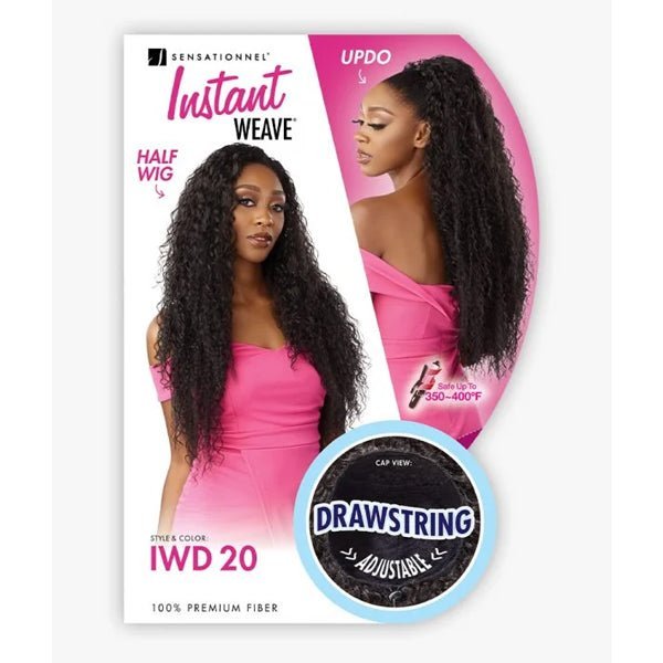Sensationnel Synthetic Half Wig Instant Weave Drawstring Cap - IWD 20 - EgoWigs.com