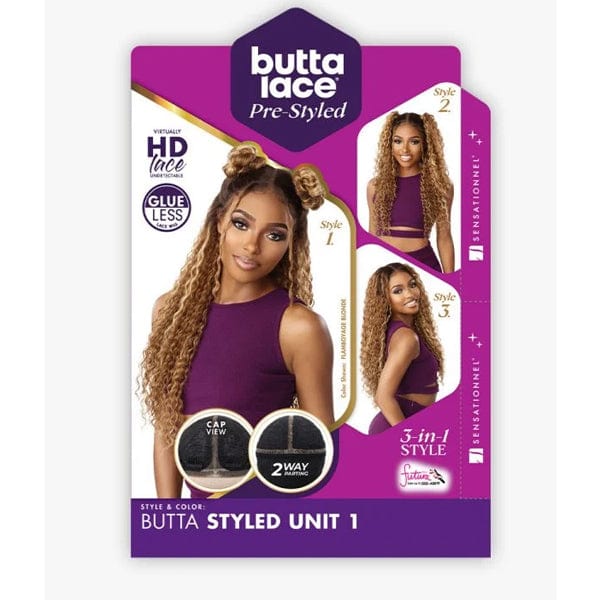 Sensationnel Synthetic Pre - styled HD Lace Front Wig - BUTTA STYLED UNIT 1 - EgoWigs.com